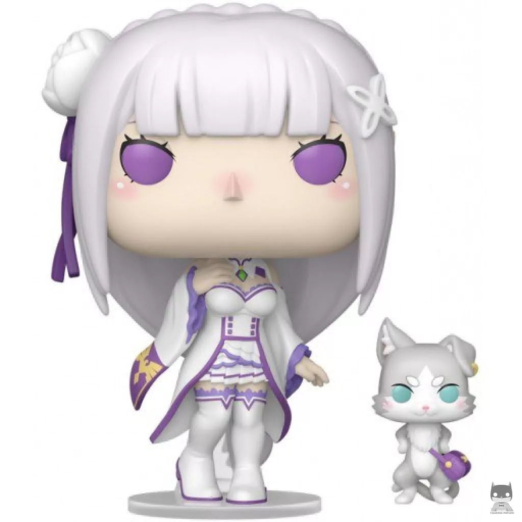 Figura Funko Pop! Emilia con Puck (Re:Zero - Empezar de cero en un mundo diferente)