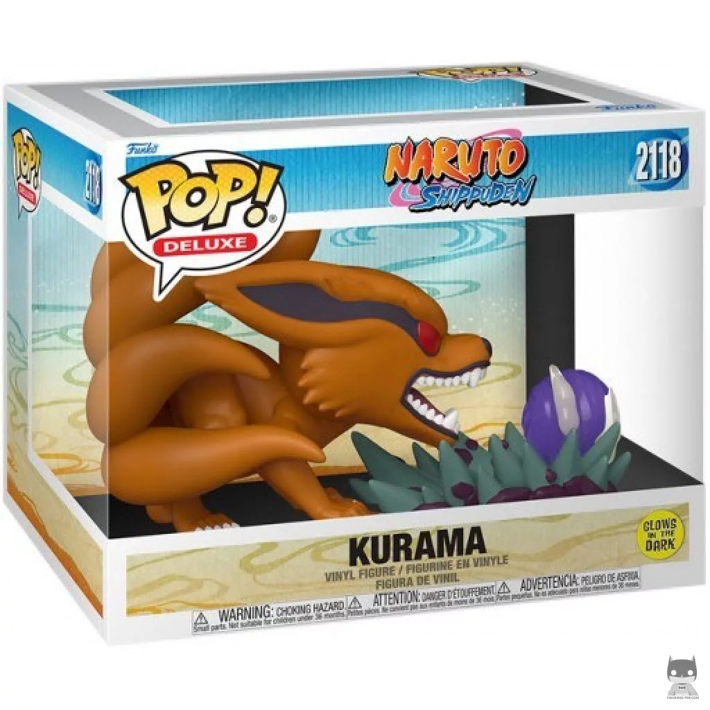 Figura Funko Pop! Kurama (Brilla en la oscuridad) en su caja