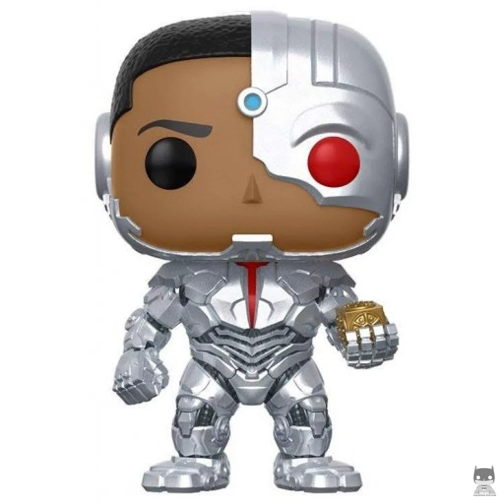 Figura Funko Pop! Cyborg con la Caja Madre (Liga de la Justicia (película))