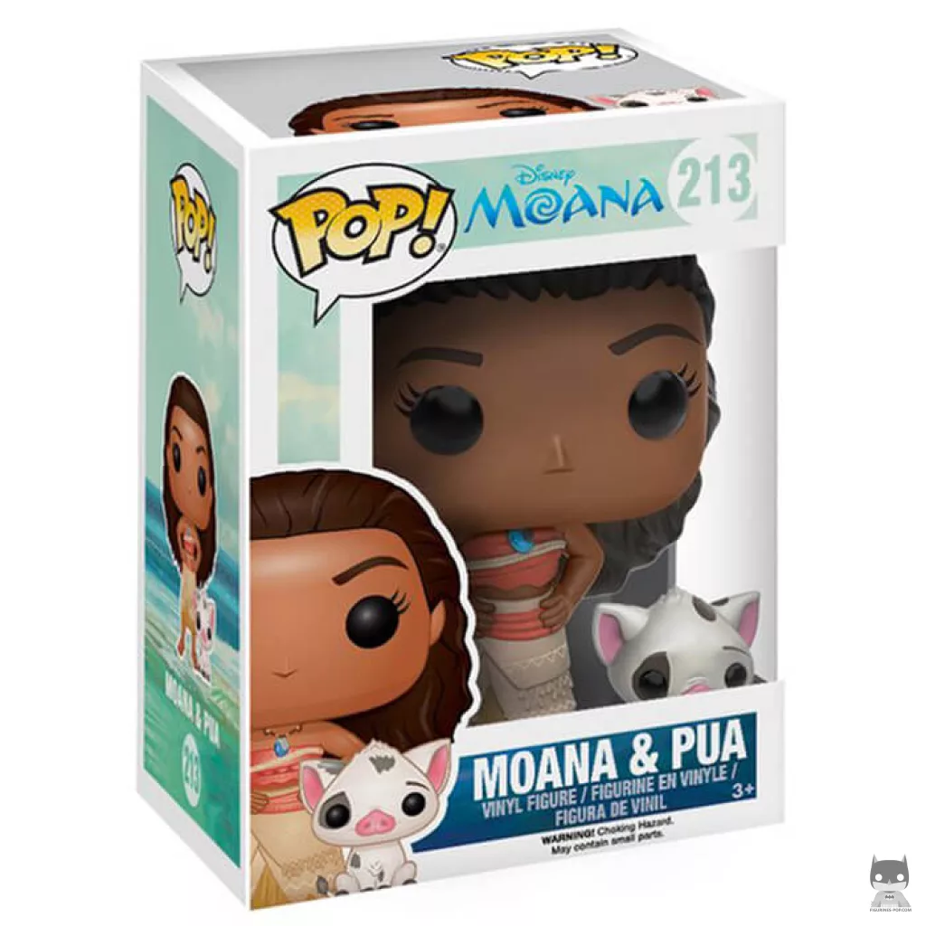 Figura Funko Pop! Vaiana con Pua en su caja
