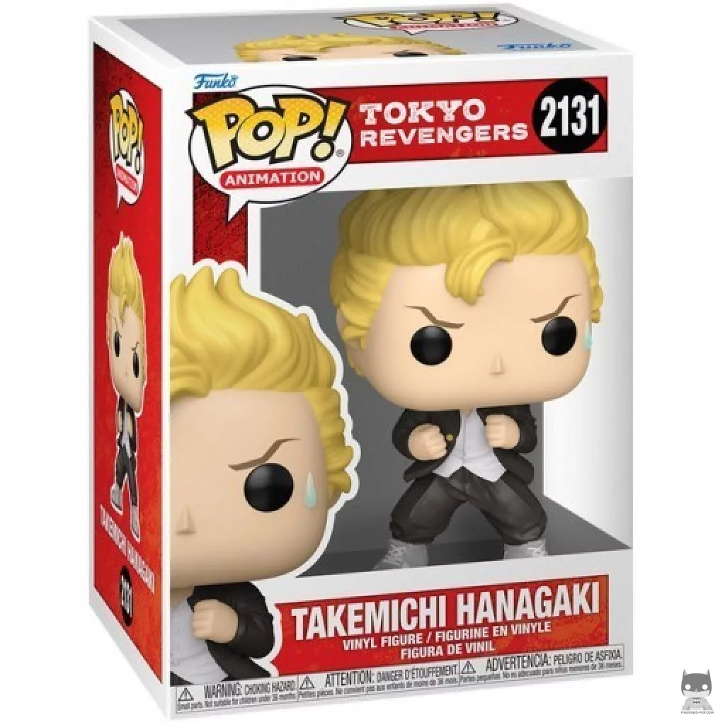 Figura Funko Pop! Takemichi Hanagaki en su caja