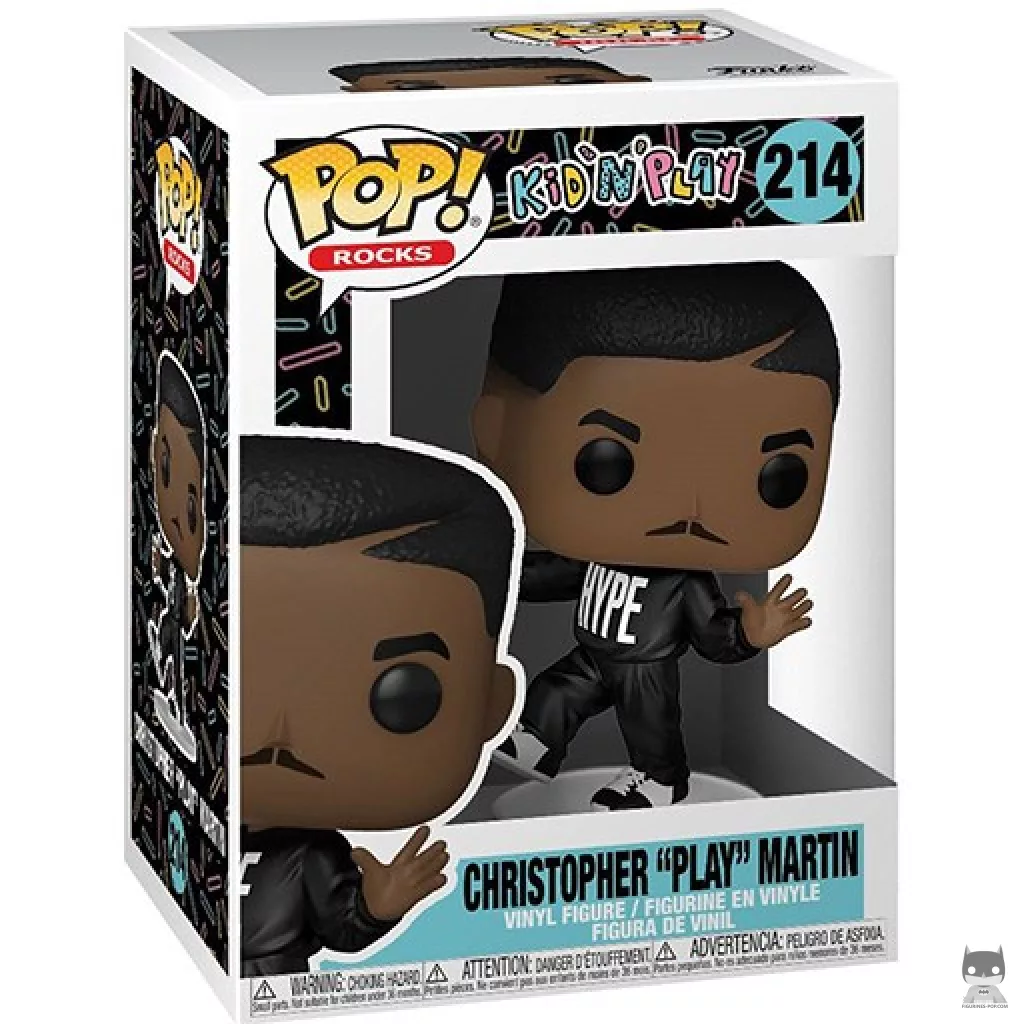 Figura Funko Pop! Christopher "Play" Martin en su caja