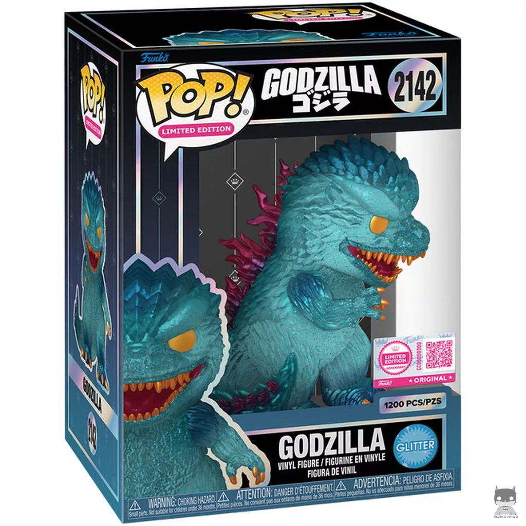 Figura Funko Pop! Godzilla (Purpurina) en su caja