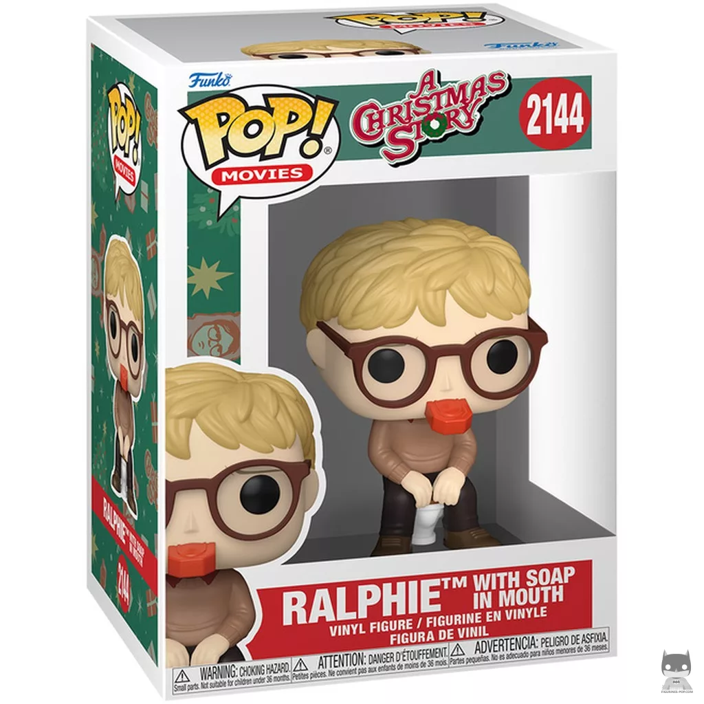 Figura Funko Pop! Ralphie con jabón en la boca en su caja