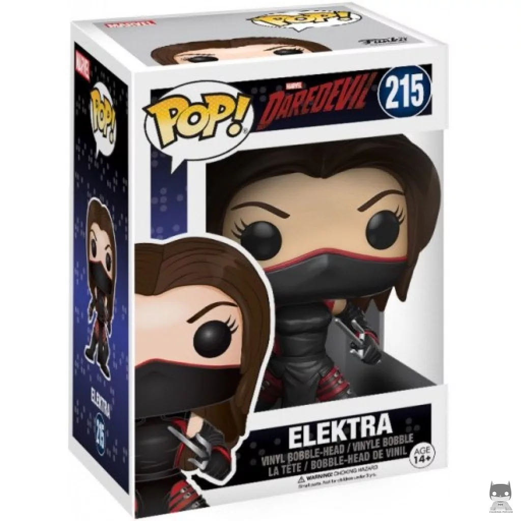 Figura Funko Pop! Elektra en su caja