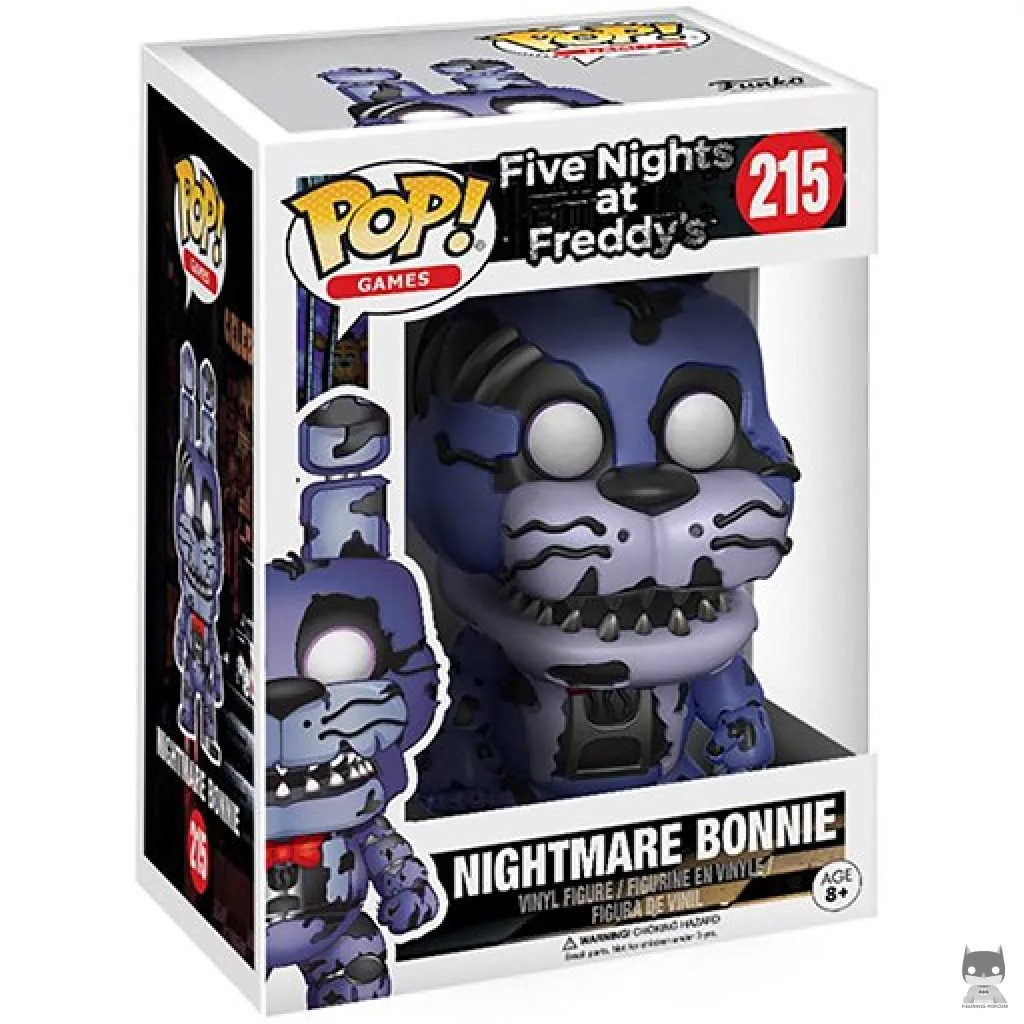 Figura Funko Pop! Bonnie the Rabbit (Nightmare) en su caja