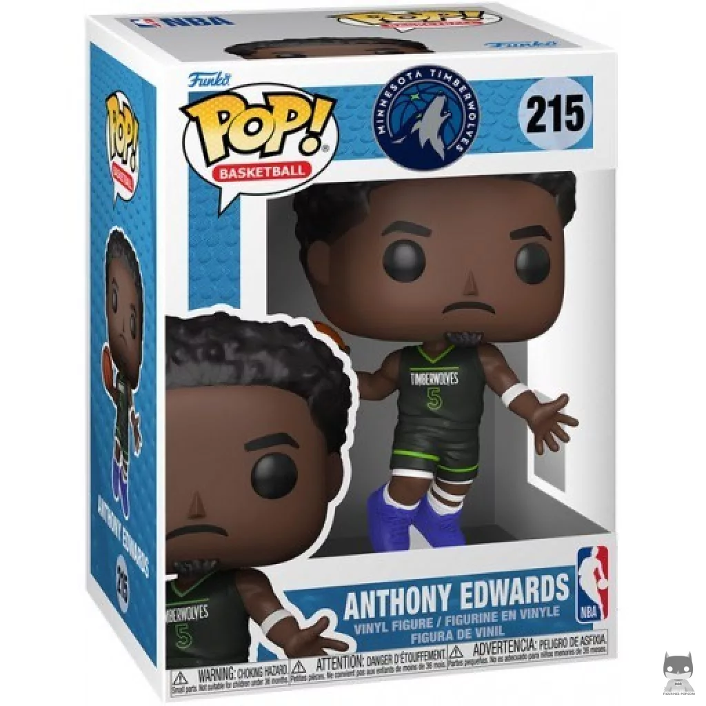 Figura Funko Pop! Anthony Edwards en su caja
