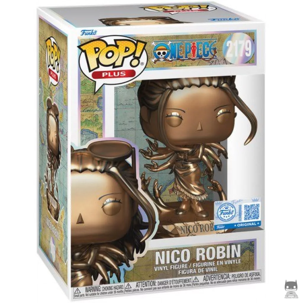 Figura Funko Pop! Nico Robin (Bronce) en su caja