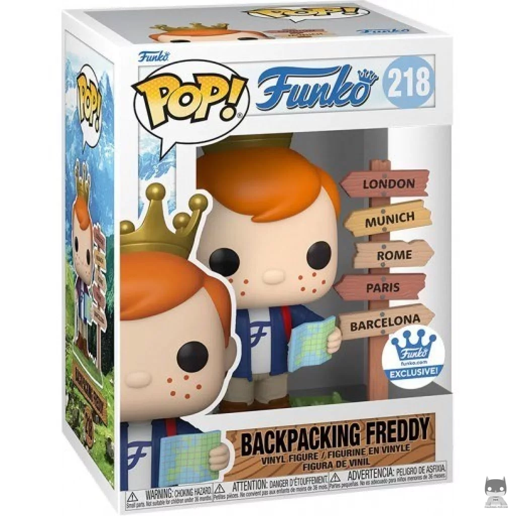 Figura Funko Pop! Freddy mochilero en su caja