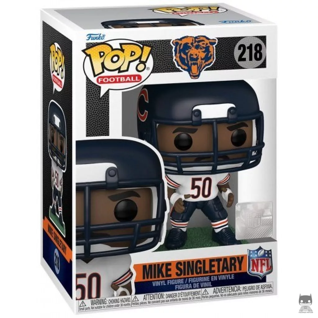 Figura Funko Pop! Mike Singletary en su caja