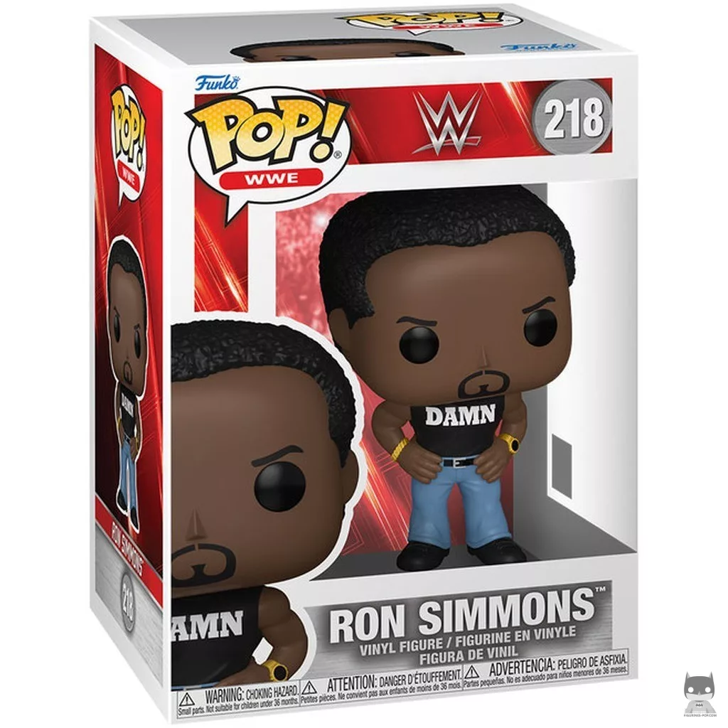 Figura Funko Pop! Ron Simmons en su caja