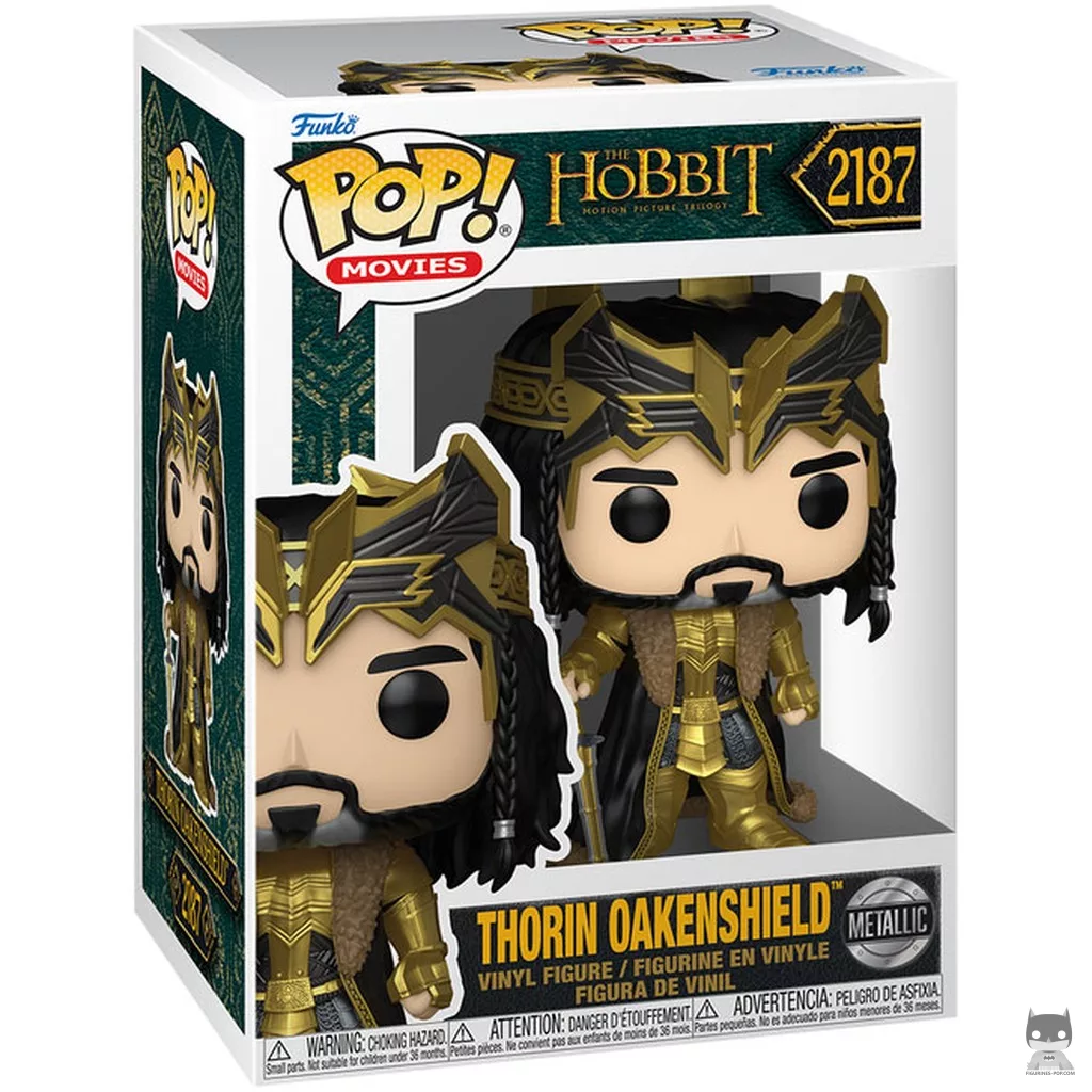 Figura Funko Pop! Thorin Escudo de Roble (Metalizado) en su caja