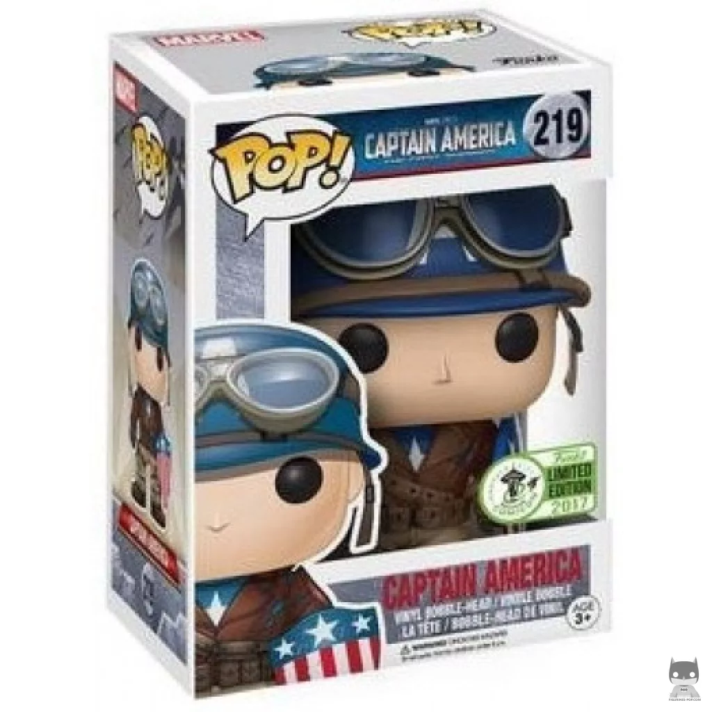 Figura Funko Pop! Capitán América (Segunda Guerra Mundial) en su caja