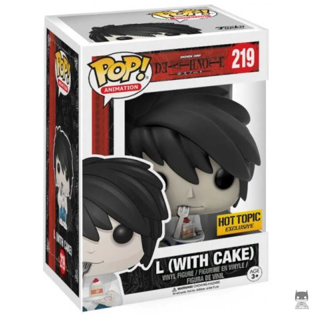 Figura Funko Pop! L con Cake en su caja