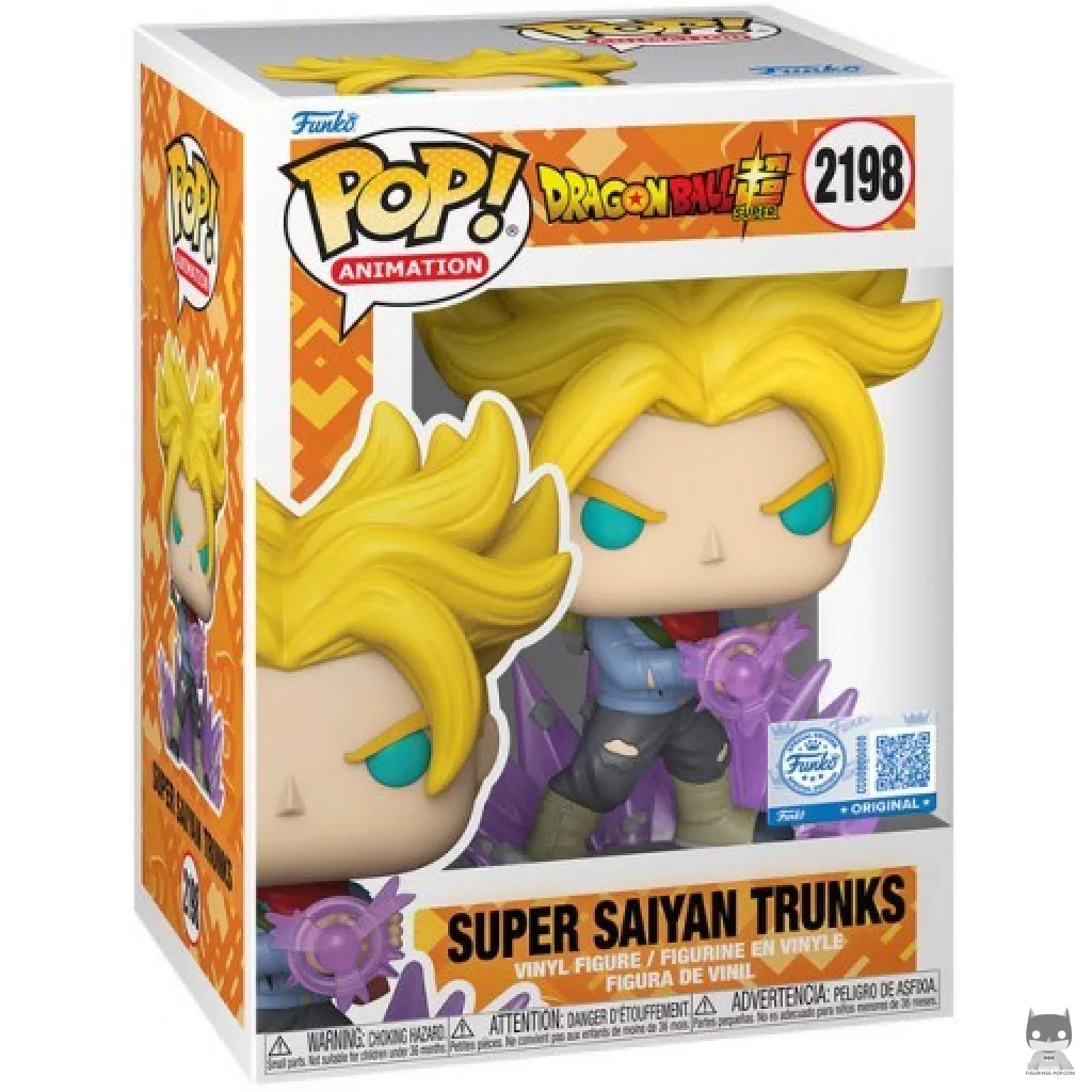 Figura Funko Pop! Trunks Super Saiyan en su caja