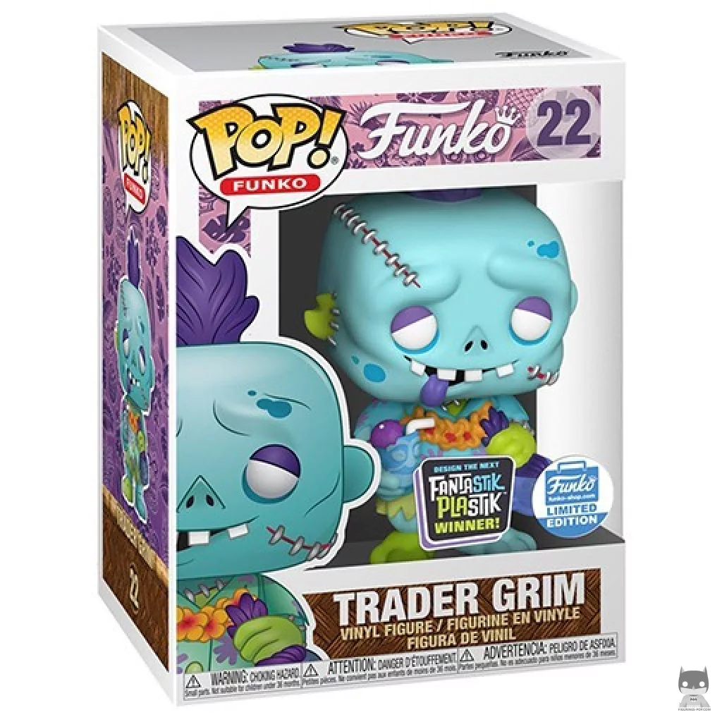 Figura Funko Pop! Trader Grim en su caja