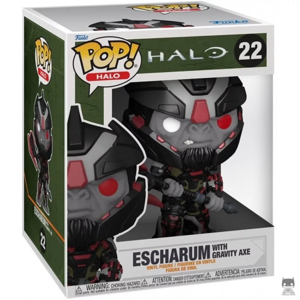 Figura Funko Pop! Escharum con hacha gravitatoria en su caja