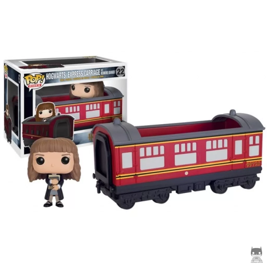 Figura Funko Pop! Hermione Granger con el Expreso de Hogwarts en su caja