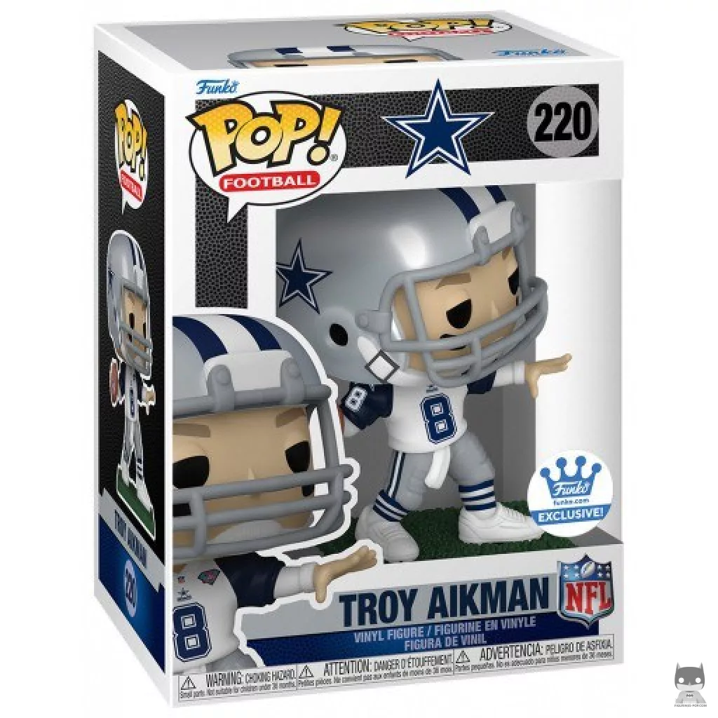 Figura Funko Pop! Troy Aikman en su caja