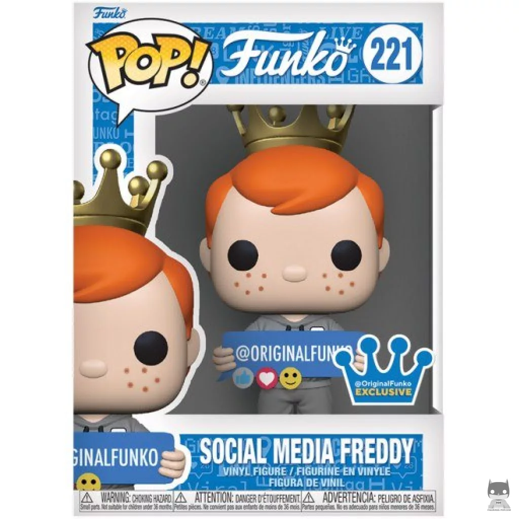 Figura Funko Pop! Freddy redes sociales en su caja