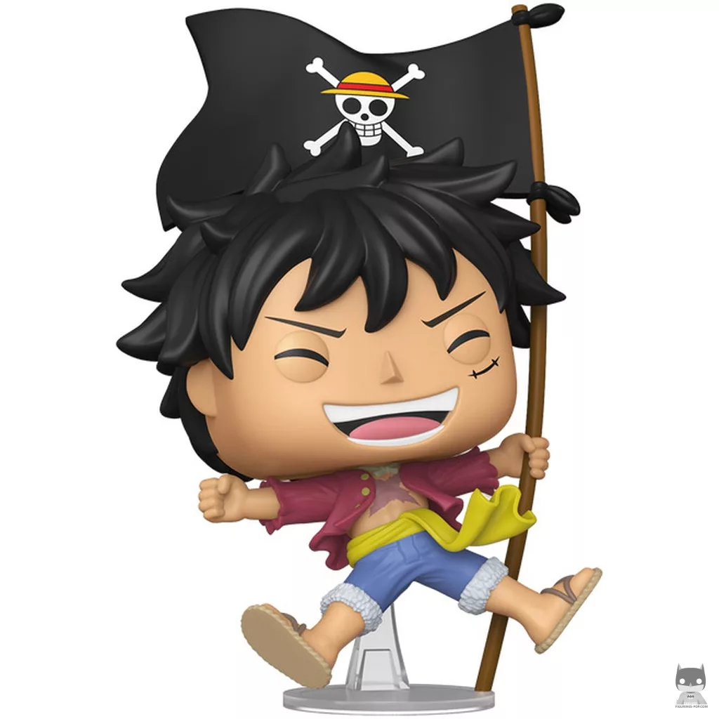 Figura Funko Pop! Luffy con bandera (One Piece)