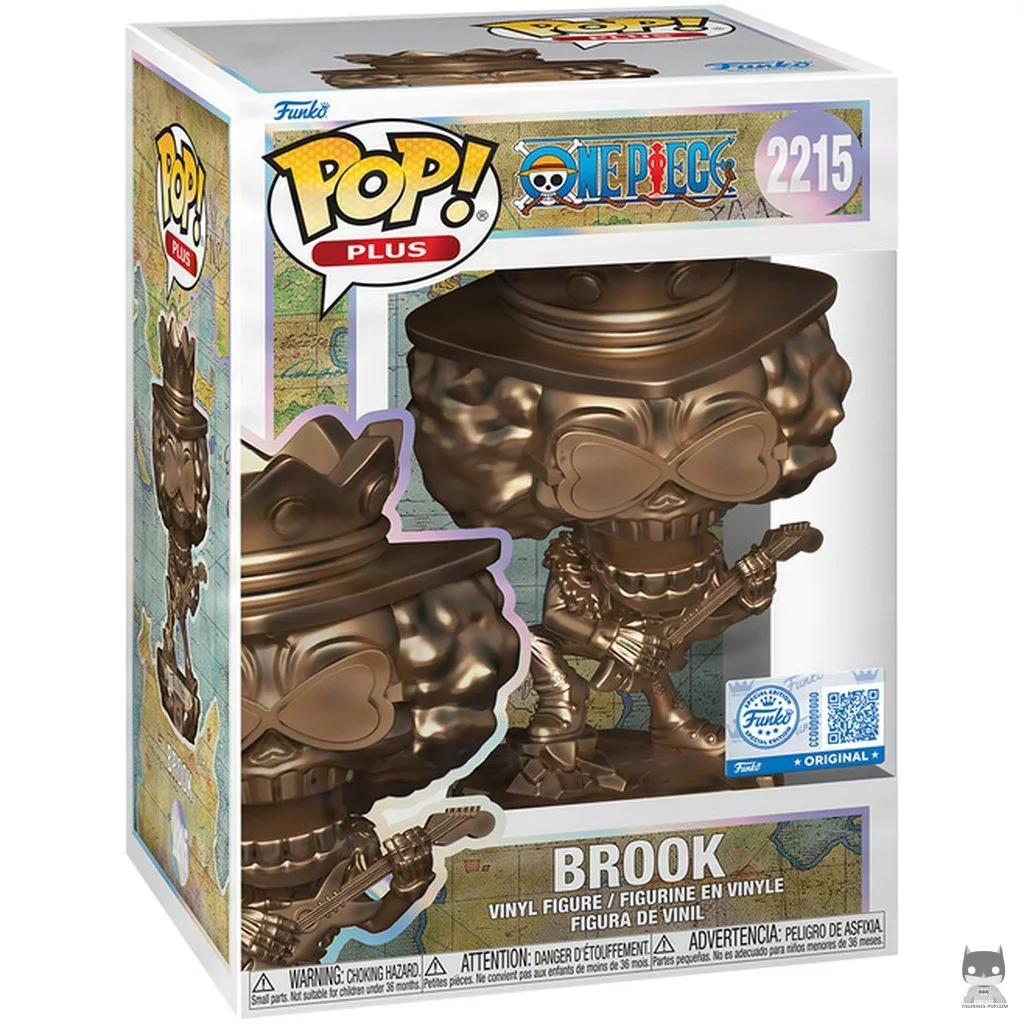 Figura Funko Pop! Brook (Bronce) en su caja