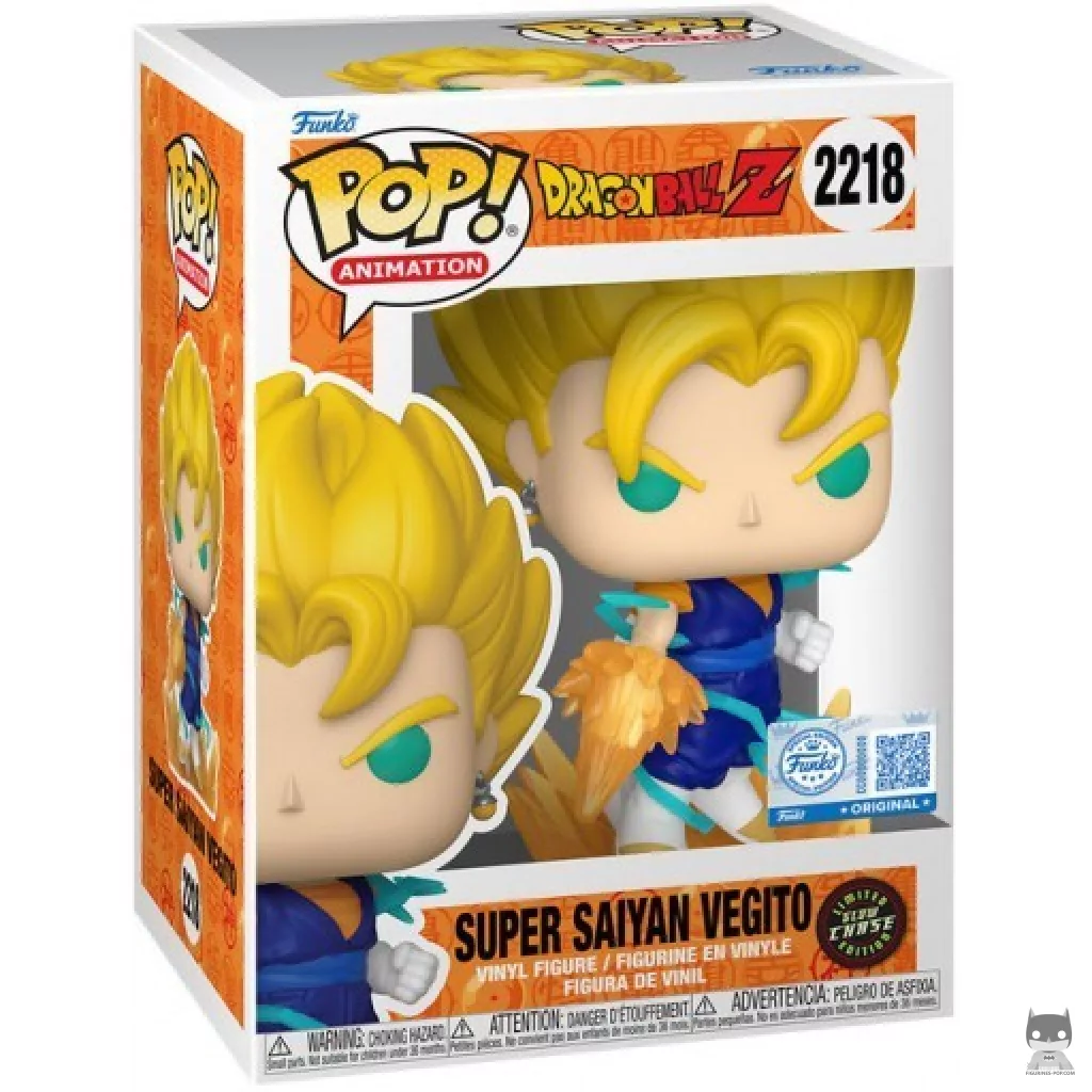 Figura Funko Pop! Vegetto Super Saiyan (Chase & Brilla en la oscuridad) en su caja