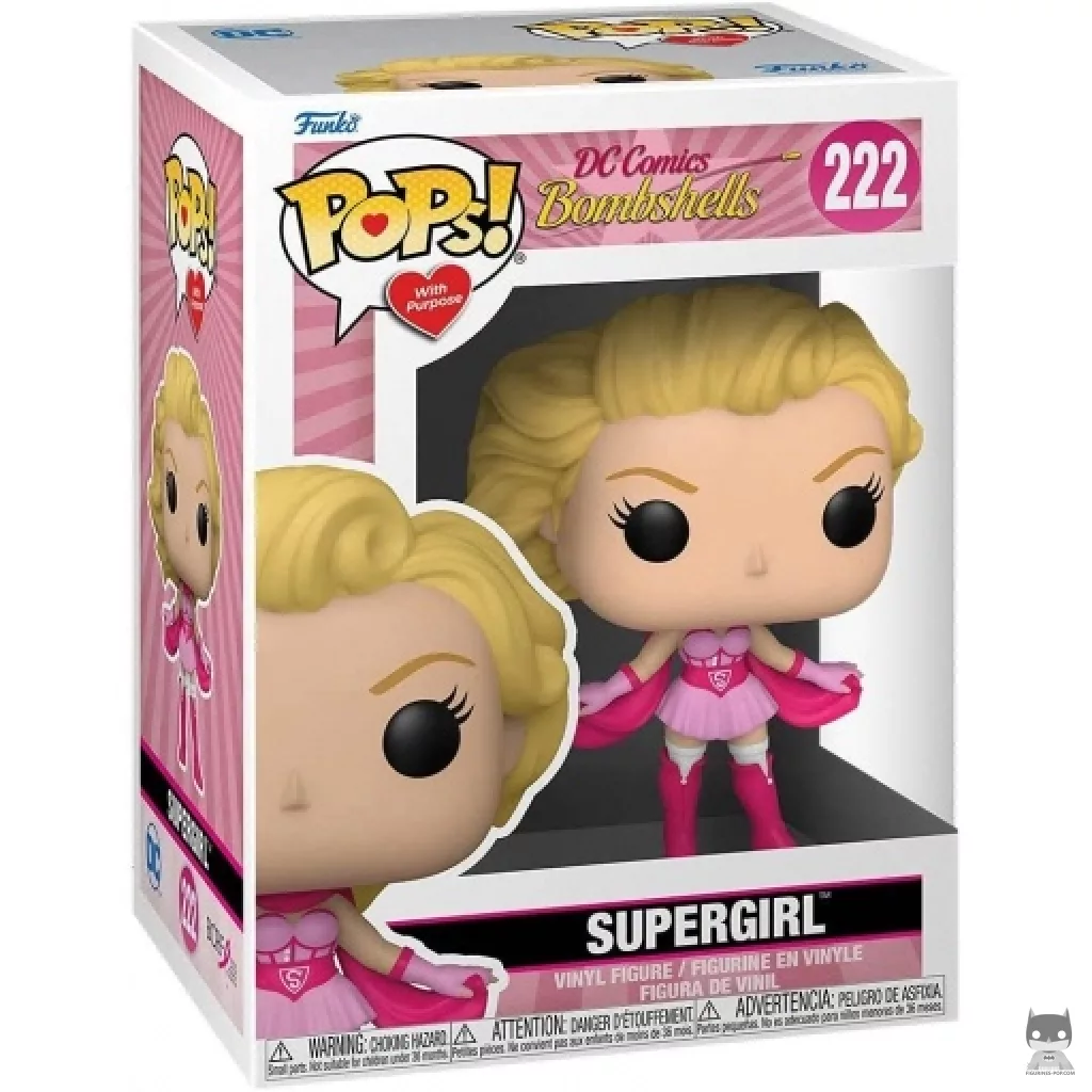 Figura Funko Pop! Supergirl (Cáncer de mama) en su caja
