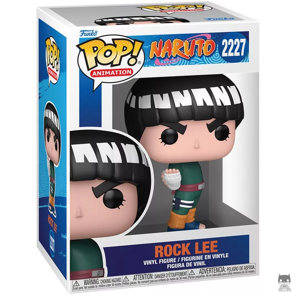 Figura Funko Pop! Rock Lee en su caja