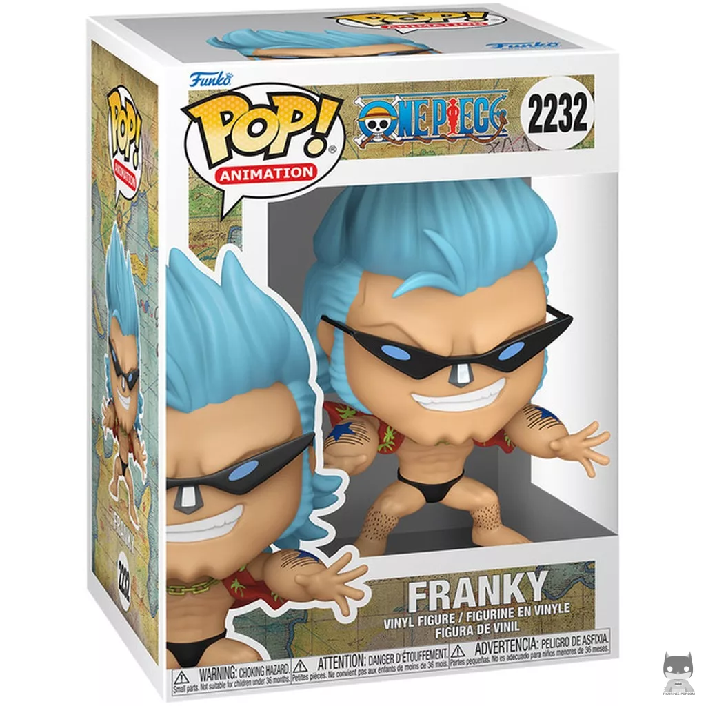 Figura Funko Pop! Franky con gafas de sol en su caja