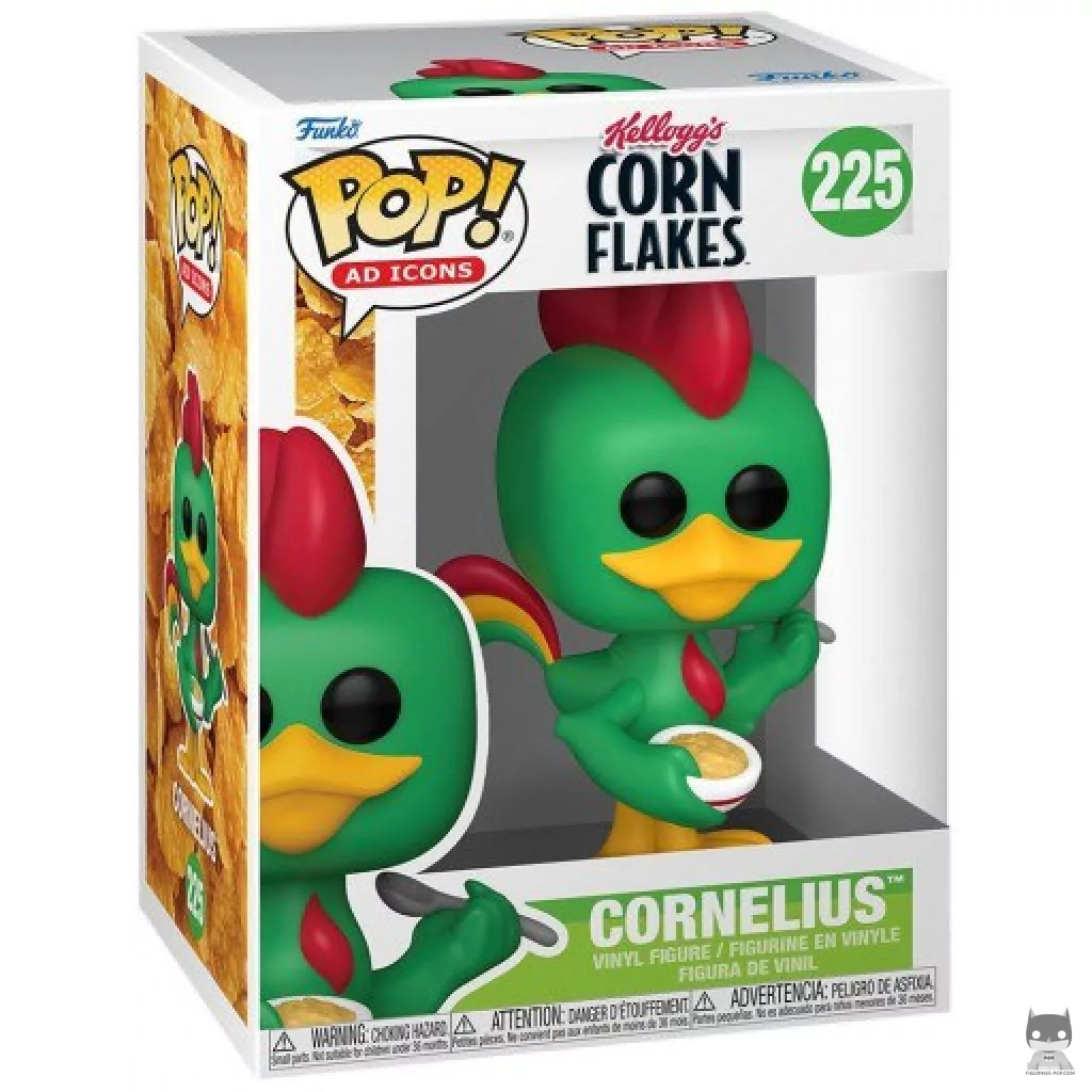 Figura Funko Pop! Cornelius (Corn Flakes de Kellogg's) en su caja