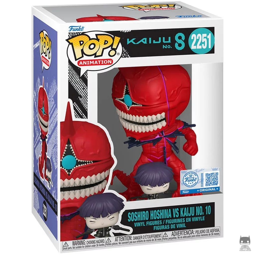 Figura Funko Pop! Soshiro Hoshina vs. Kaiju No. 10 en su caja