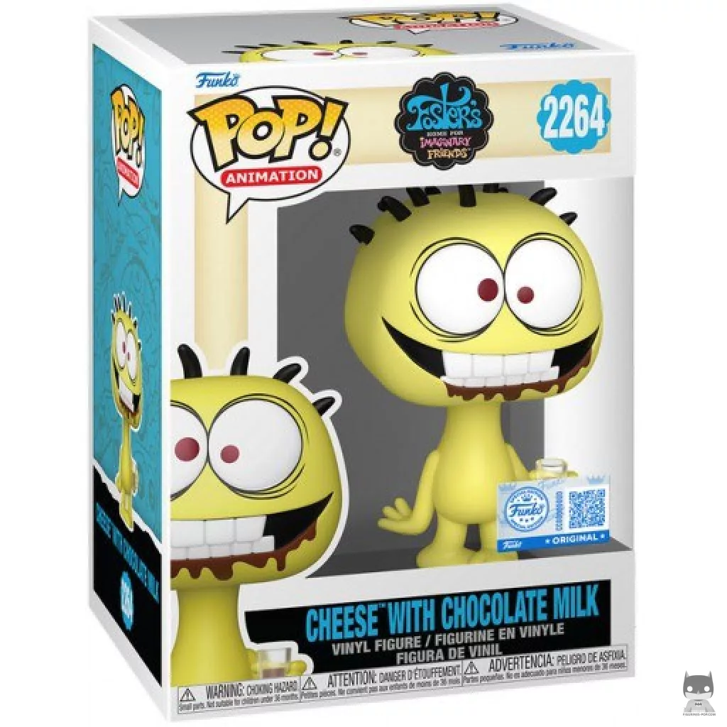 Figura Funko Pop! Cheese con batido de chocolate en su caja
