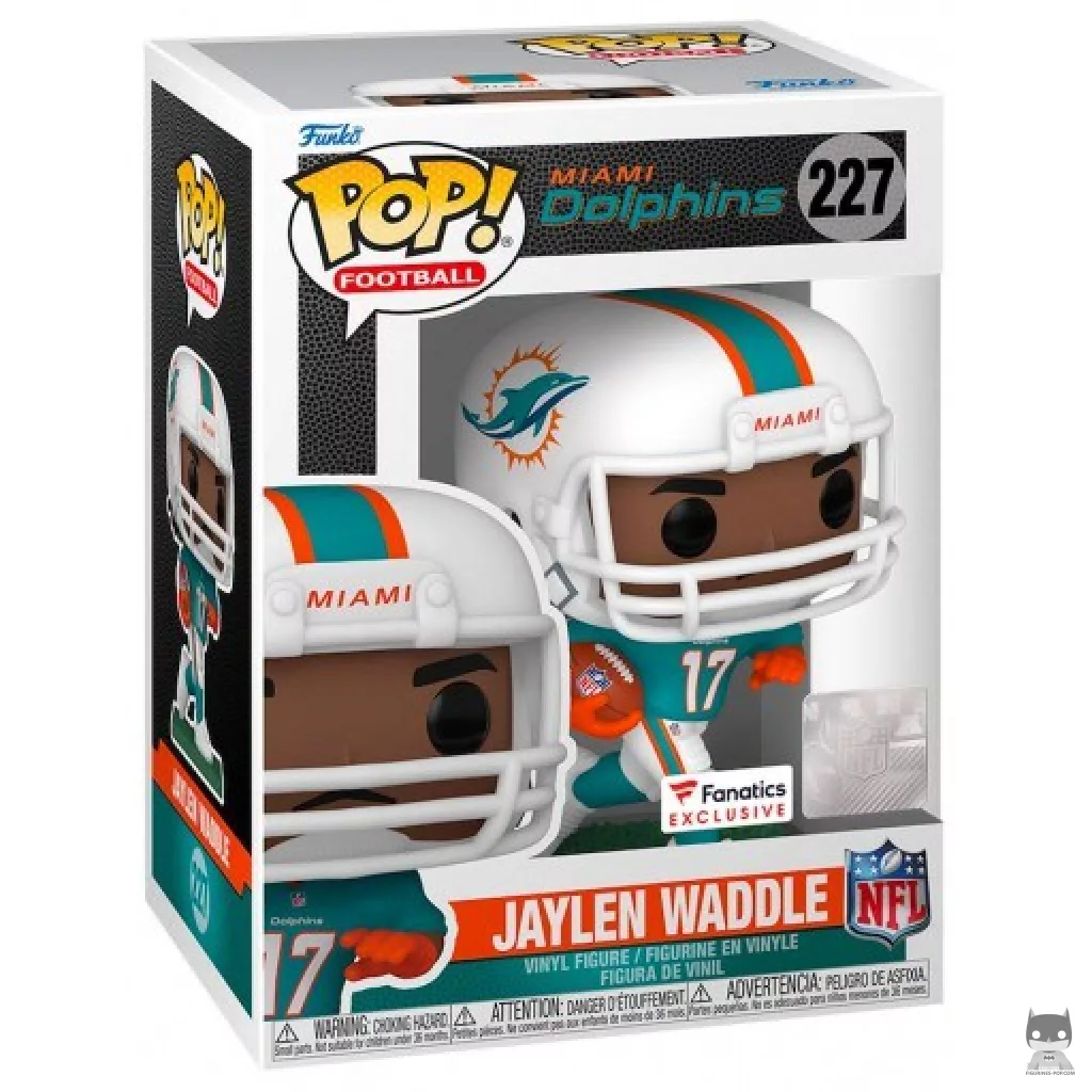 Figura Funko Pop! Jaylen Waddle en su caja