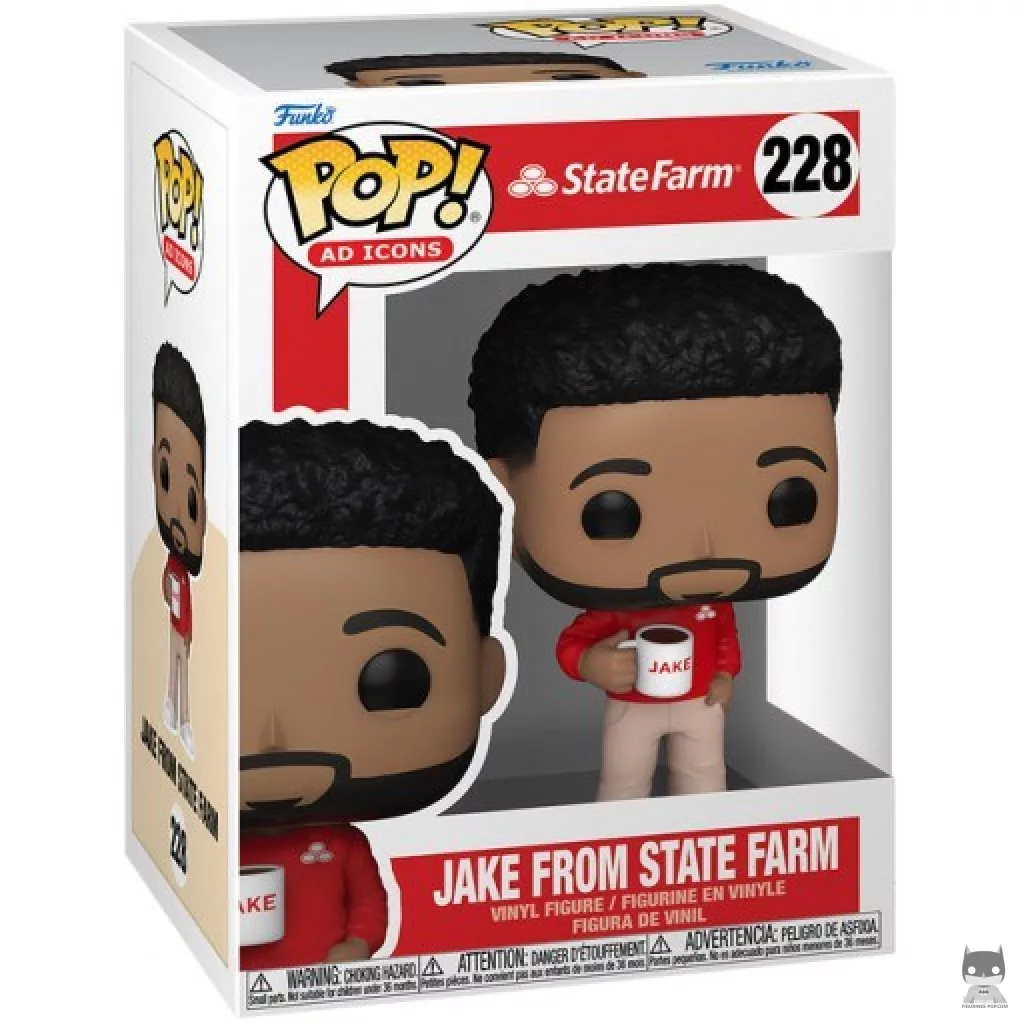 Figura Funko Pop! Jake de State Farm en su caja