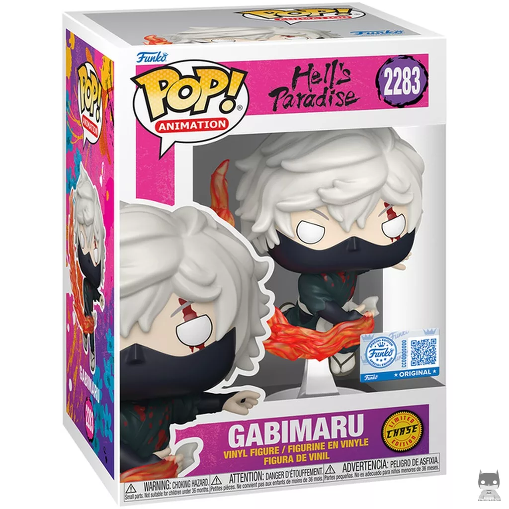 Figura Funko Pop! Gabimaru con llamas (Chase & Ensangrentado) en su caja