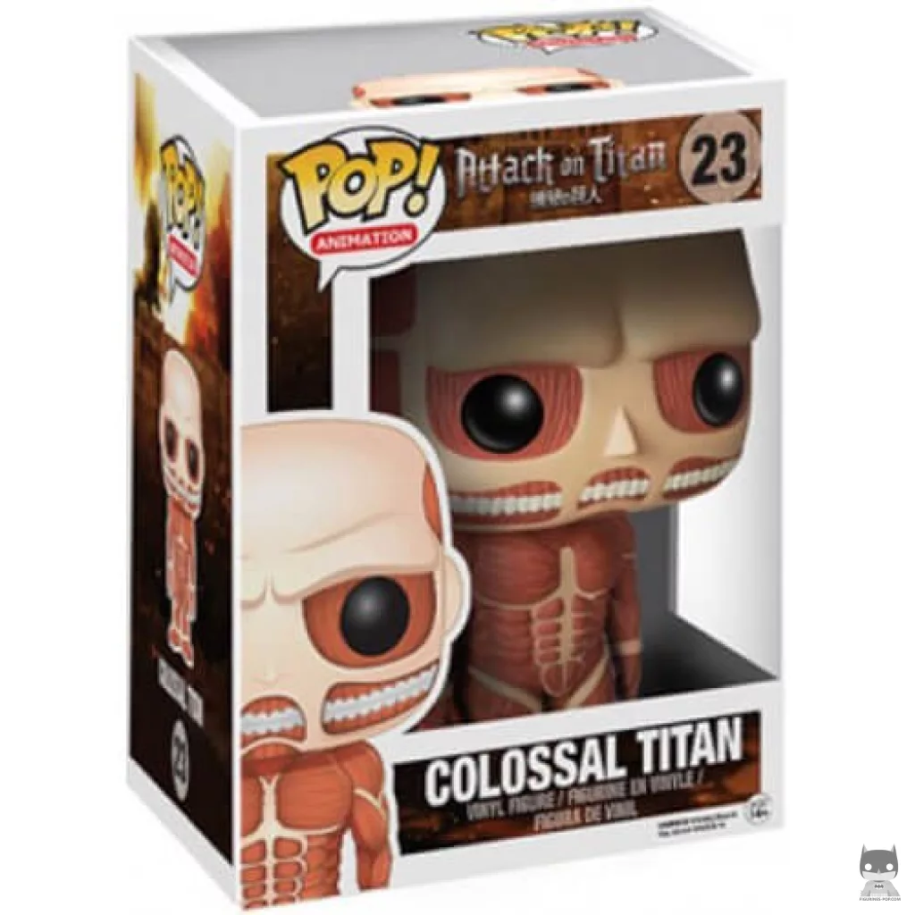 Figura Funko Pop! Titán Colosal (Supersized) en su caja