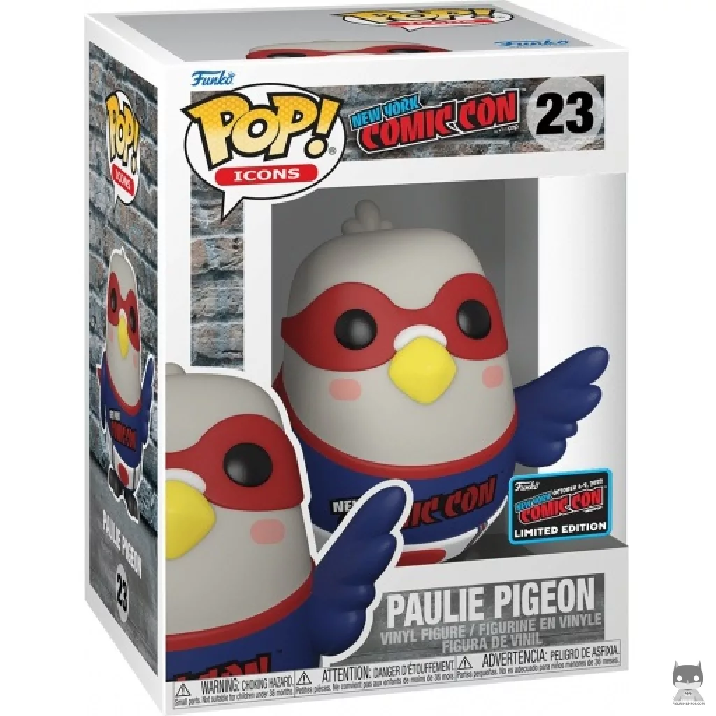 Figura Funko Pop! Paulie Pigeon (NYCC Fall Convention 2022) en su caja