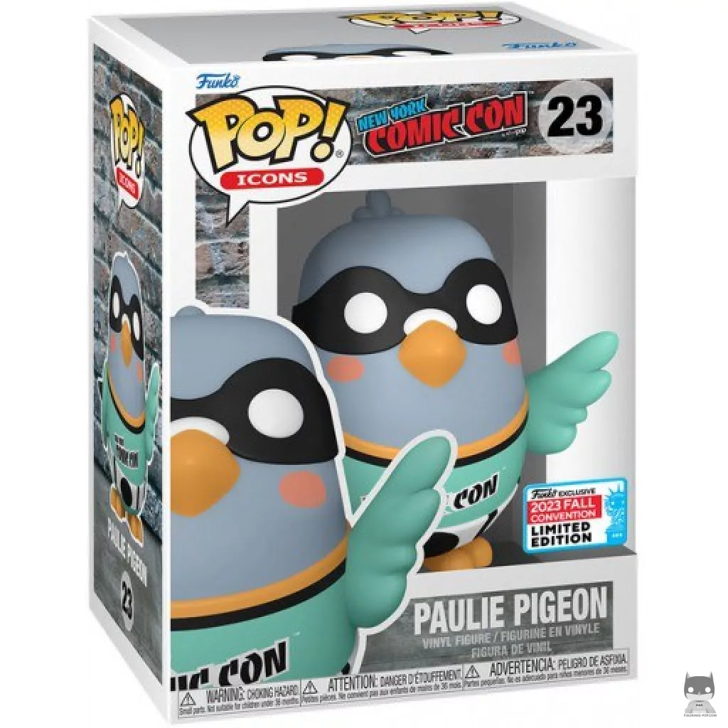 Figura Funko Pop! Paulie Pigeon (NYCC Fall Convention 2023) en su caja