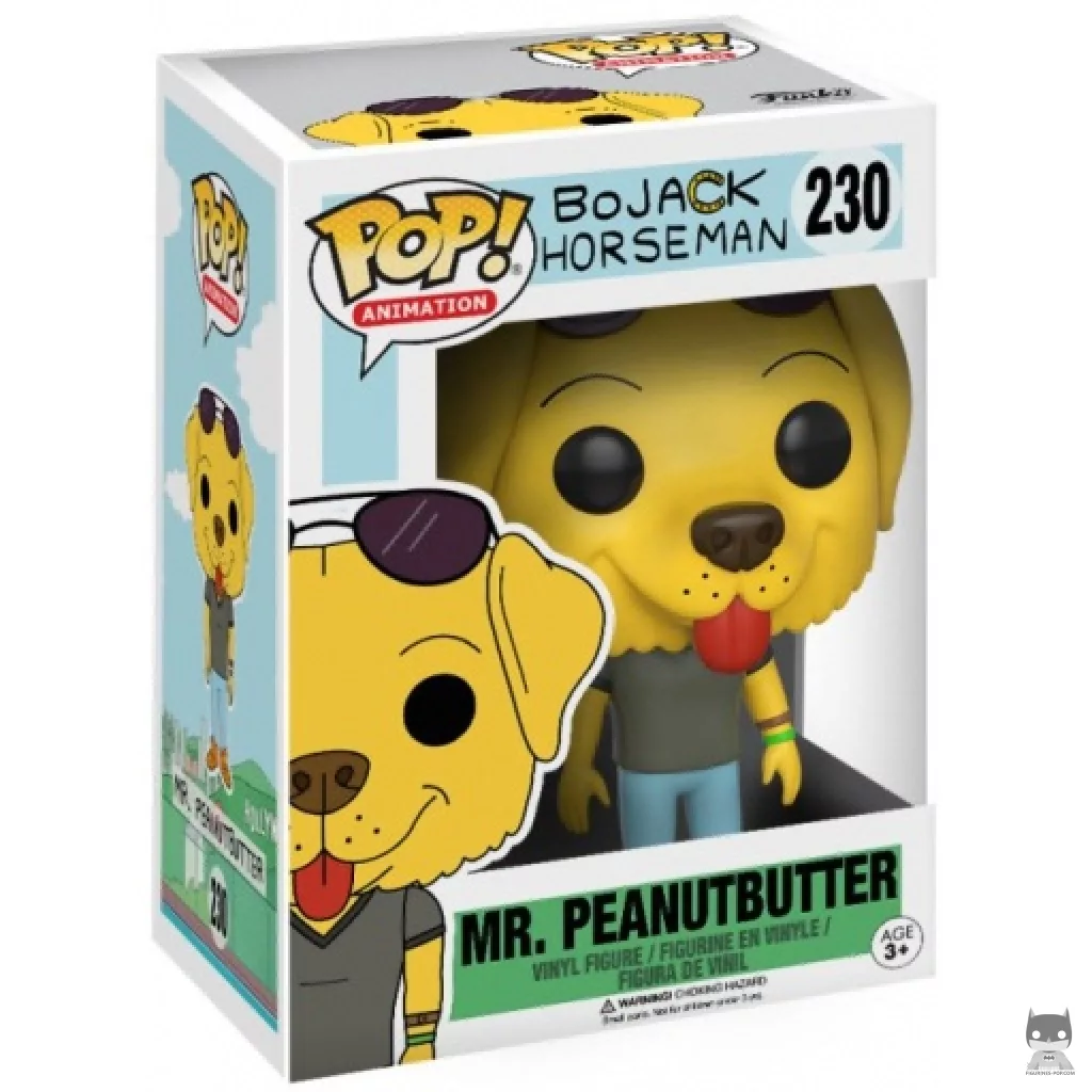Figura Funko Pop! Mr. Peanutbutter en su caja