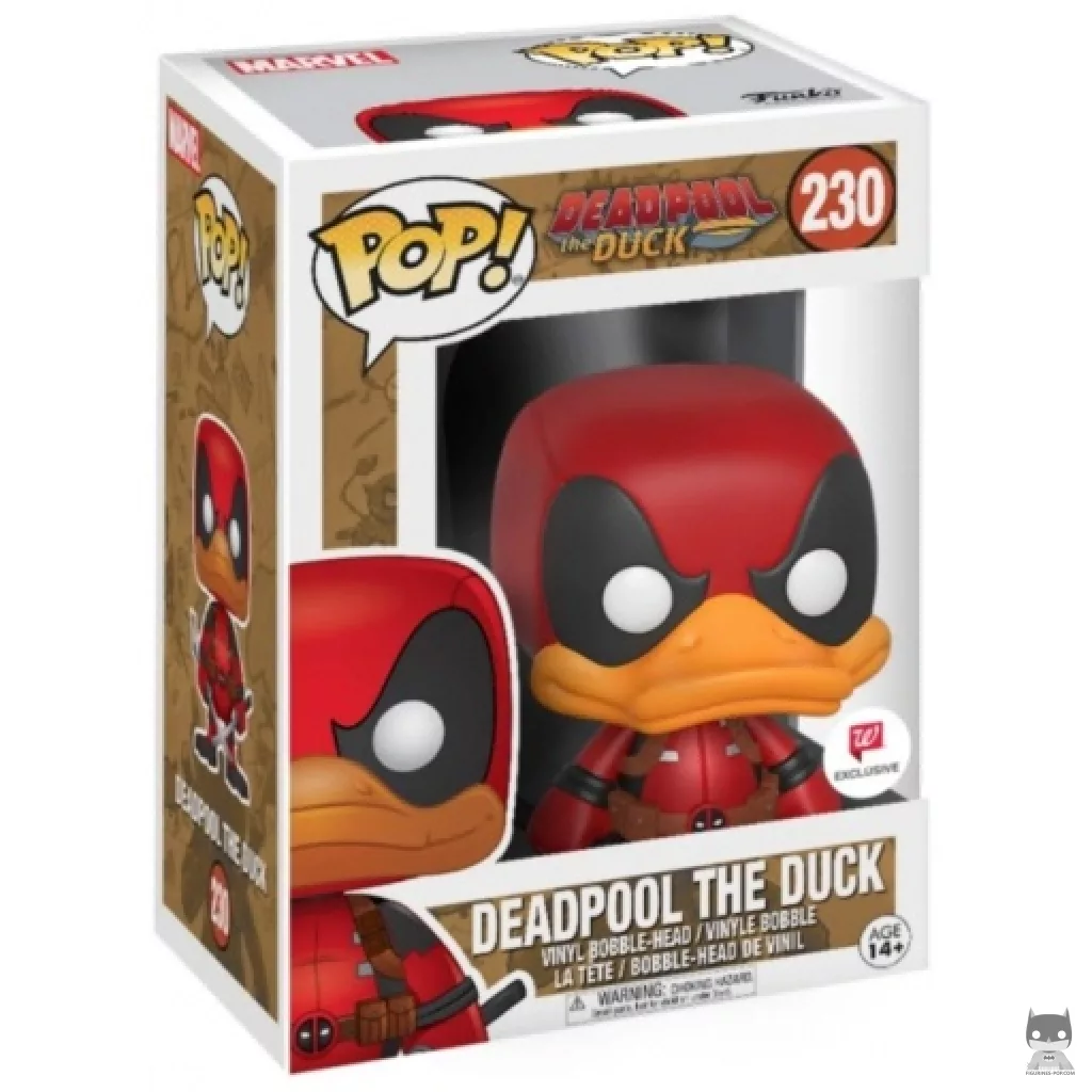 Figura Funko Pop! Deadpool el Pato en su caja
