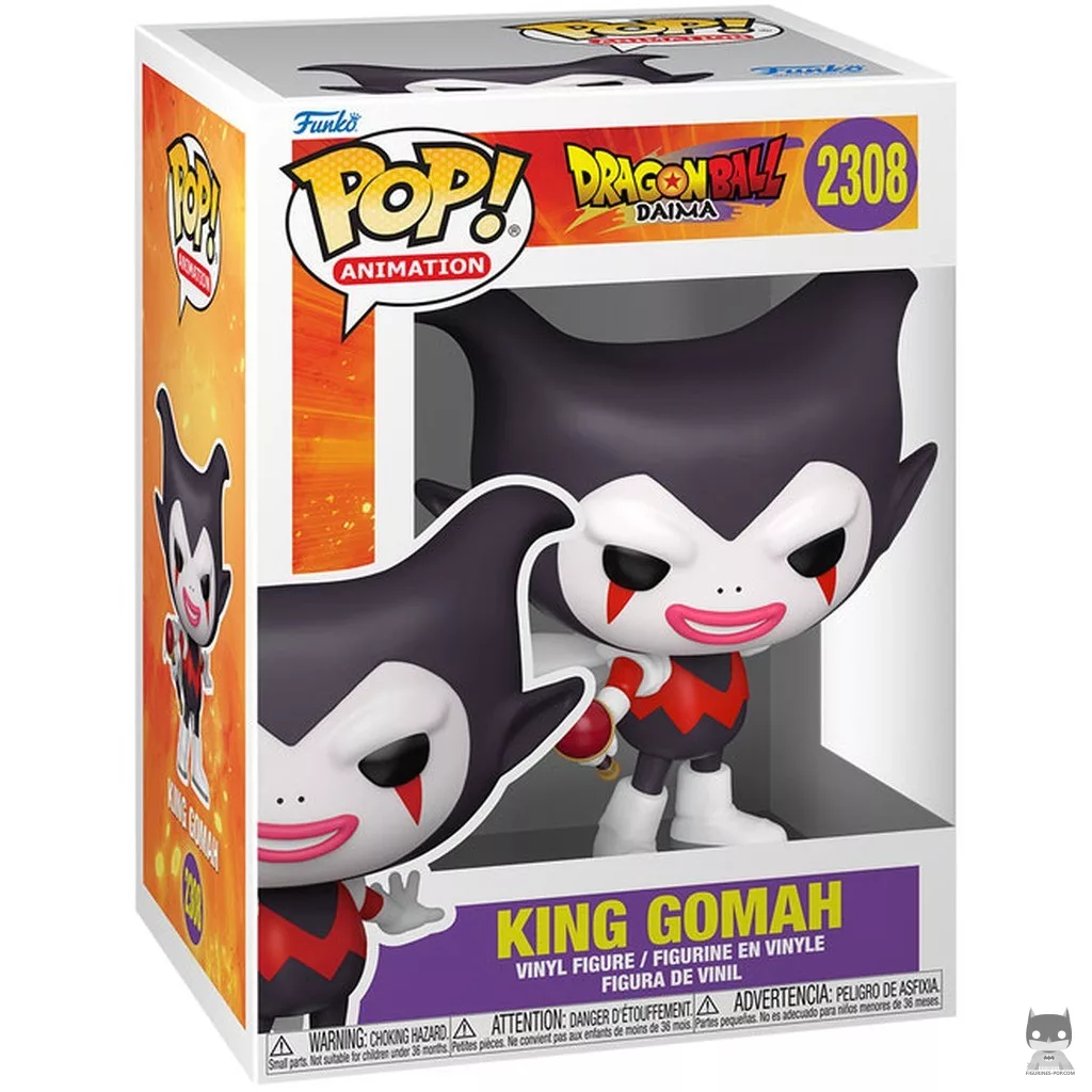 Figura Funko Pop! Rey Gomah en su caja