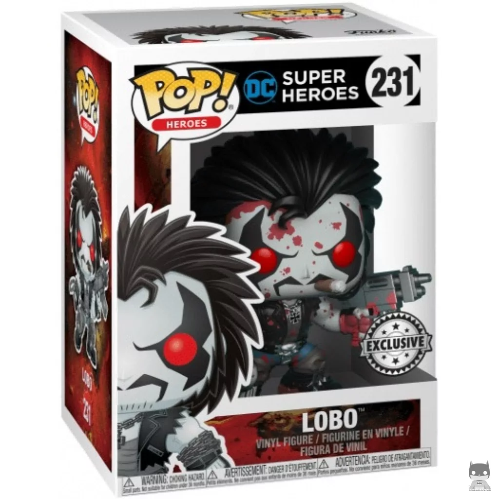Figura Funko Pop! Lobo (Ensangrentado) en su caja