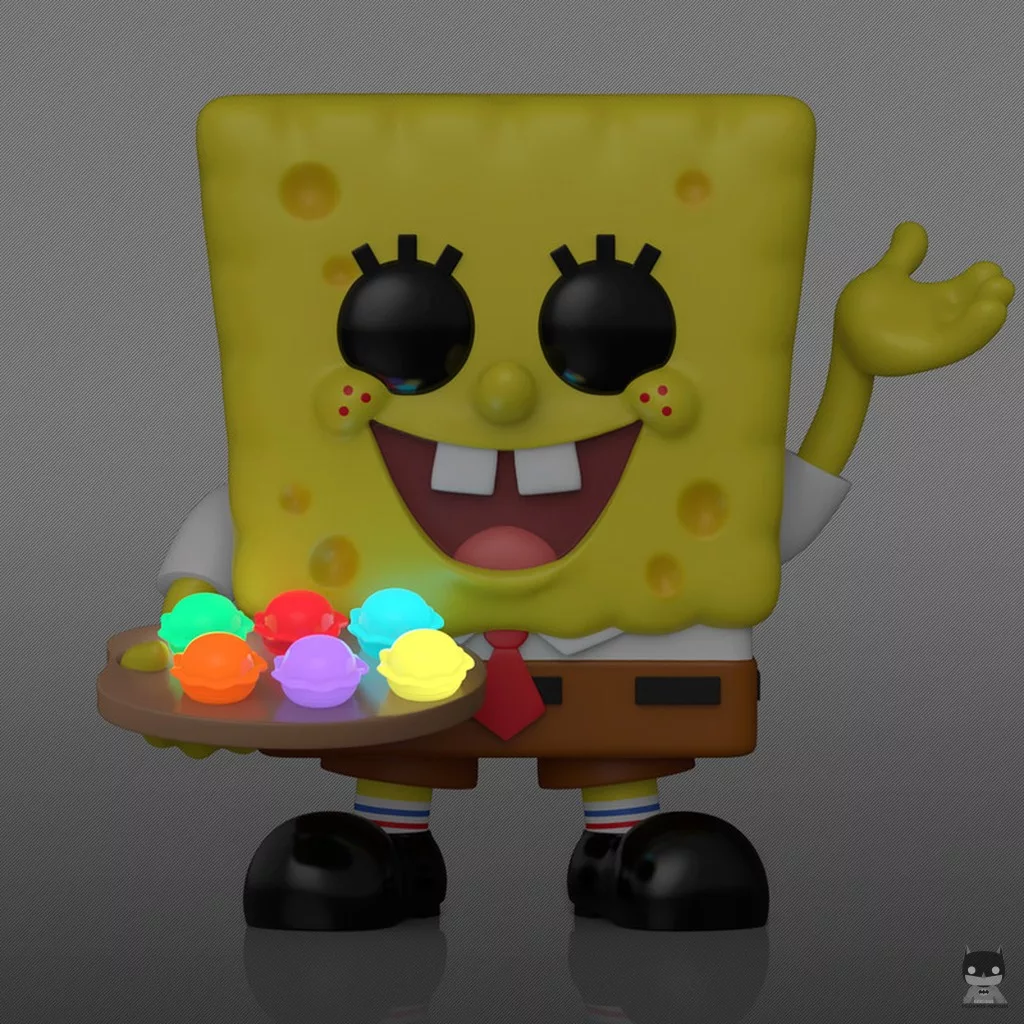 Figura Funko Pop! Bob Esponja con Cangreburgers (Brilla en la oscuridad) (Bob Esponja)