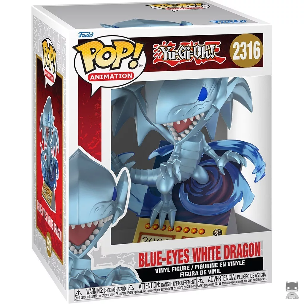Figura Funko Pop! Dragón Blanco de Ojos Azules en su caja