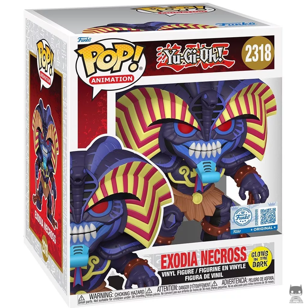 Figura Funko Pop! Exodia Necross (Brilla en la oscuridad & Supersized) en su caja