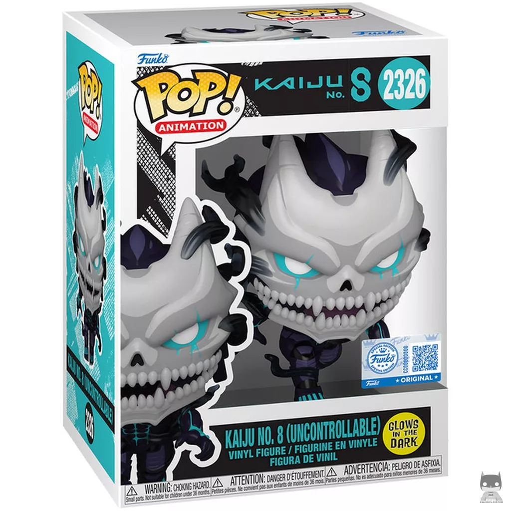 Figura Funko Pop! Kaiju No. 8 (Descontrolado) (Brilla en la oscuridad) en su caja