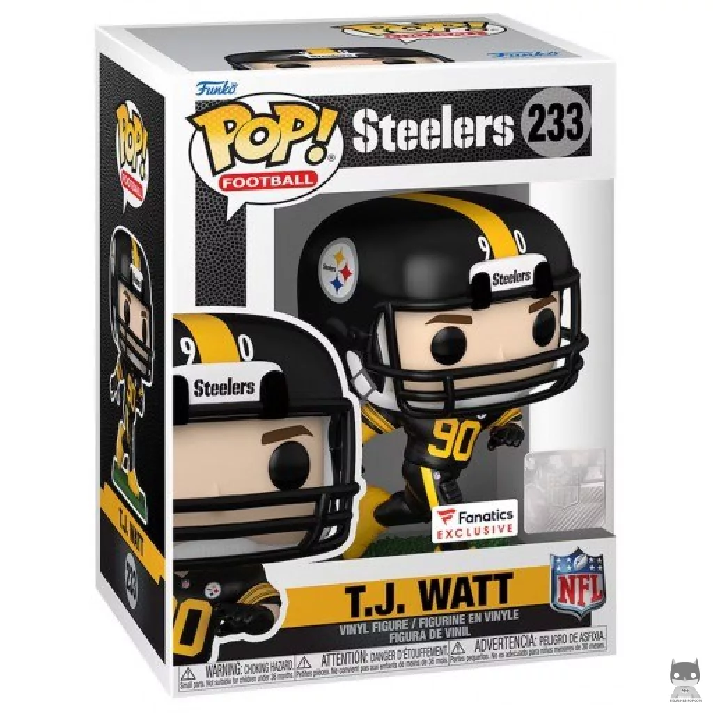 Figura Funko Pop! T.J. Watt en su caja