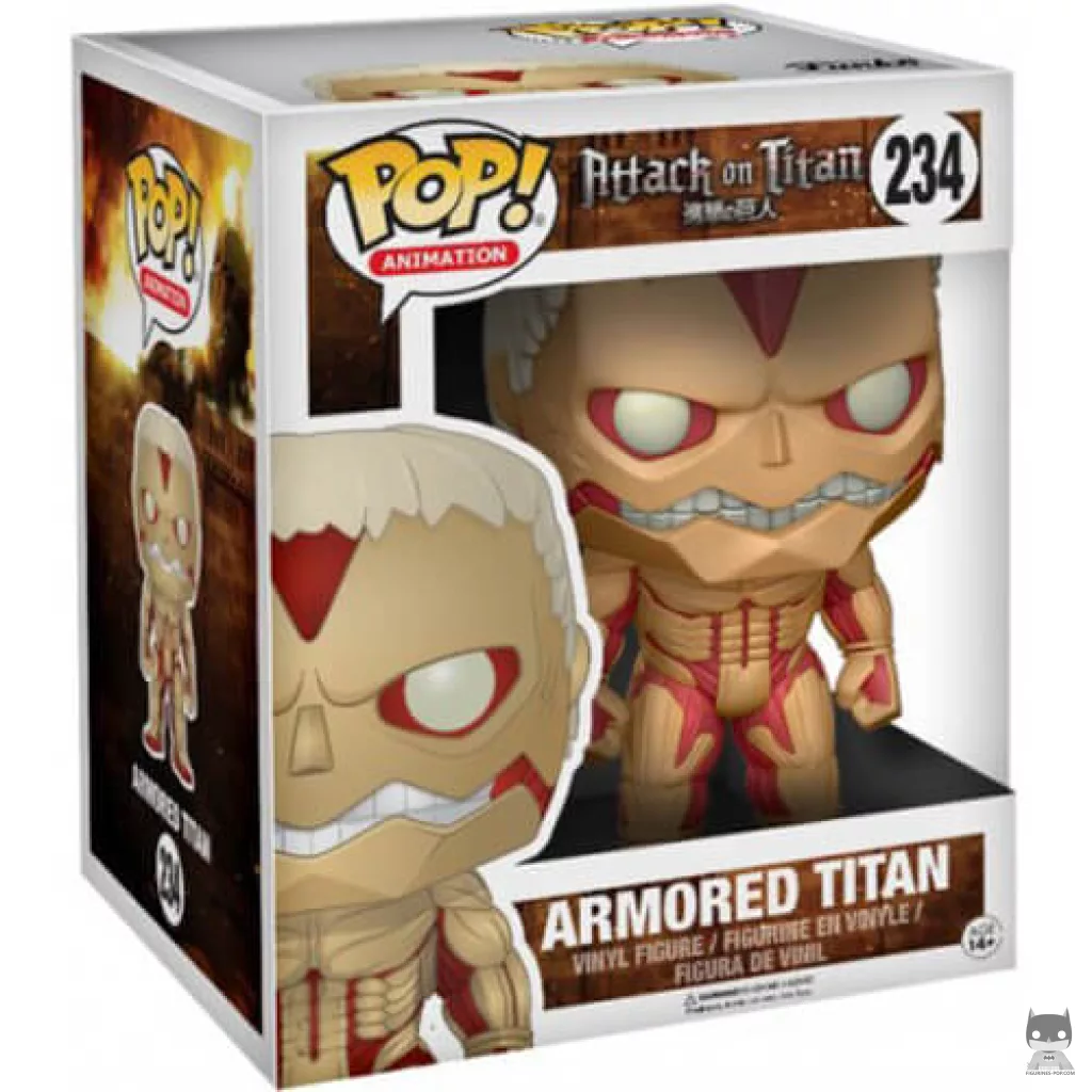 Figura Funko Pop! Titán Acorazado (Supersized) en su caja