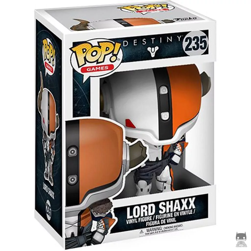 Figura Funko Pop! Lord Shaxx en su caja